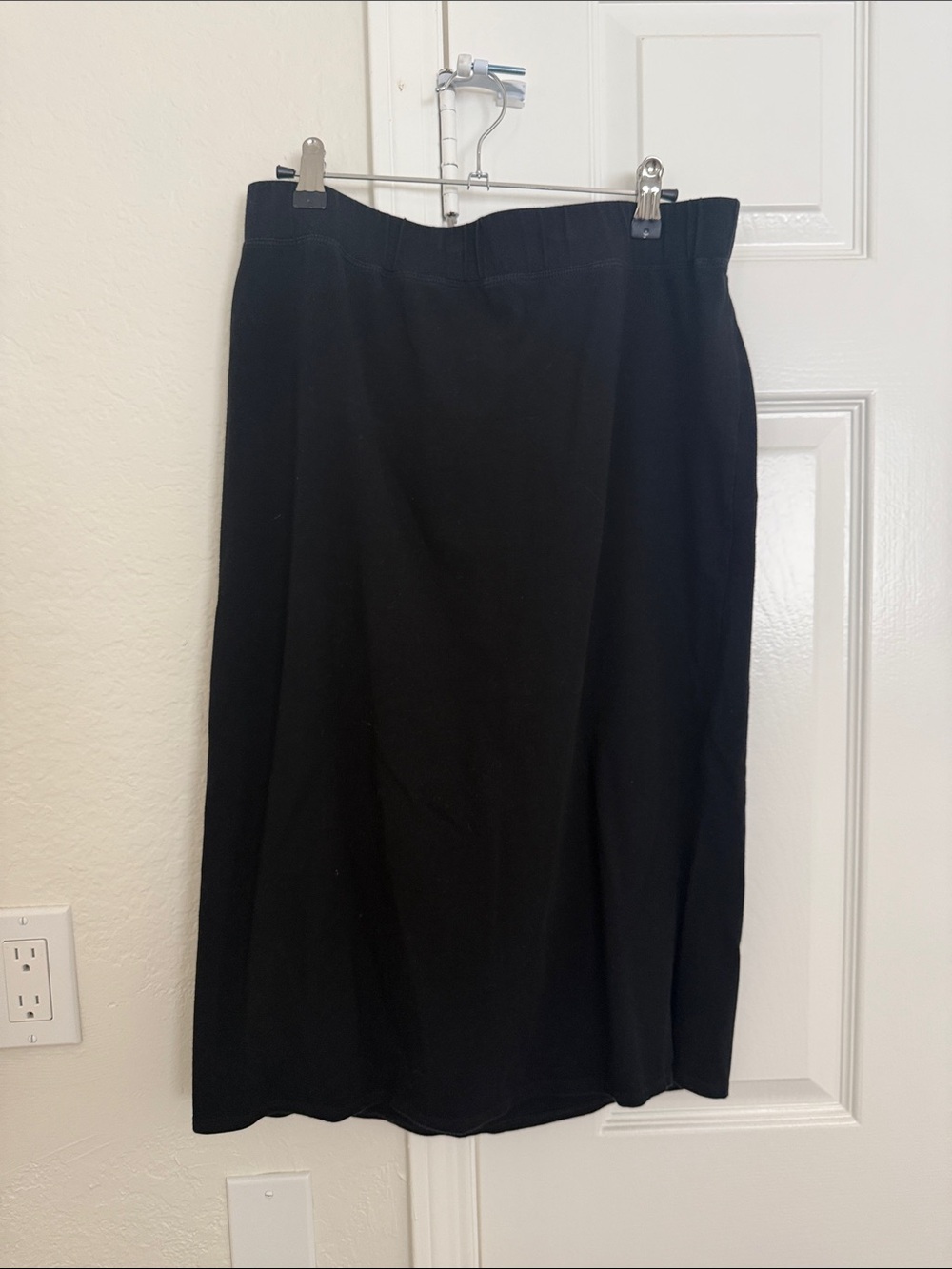Eileen Fisher Black Midi Skirt